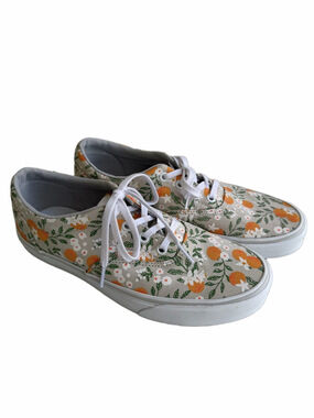 Vans Doheny in Citrus Canvas Lace up Low Top Sneakers Size 8.5 Orange Blossom